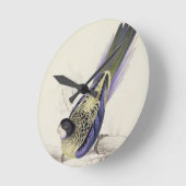 Platycercus Brownii oder Browns Parrakeet (Platte Runde Wanduhr (Winkel)