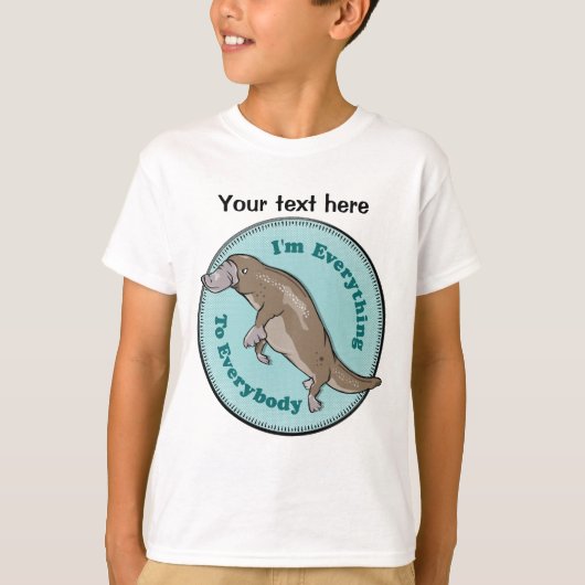 Platypus australisches Tier T-Shirt (Vorderseite)