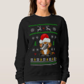 Platypus Christmas Ugly Sweater Weihnachtsmannmütz Sweatshirt (Vorderseite)