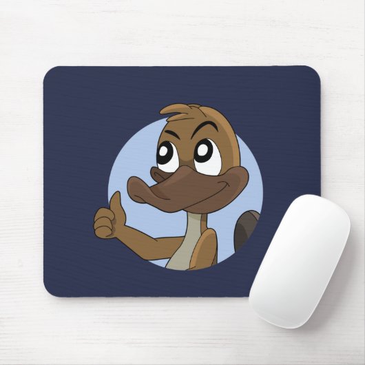 Platypus, das Daumen gibt, up Cartoon Mousepad (Mit Mouse)