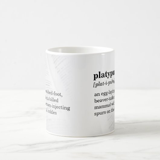 Platypus Defintion Tasse (Mittel)