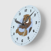 Platypus, der rund um die Uhr den Cartoon hochhält (Winkel)