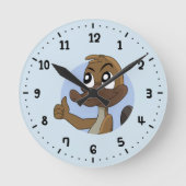 Platypus, der rund um die Uhr den Cartoon hochhält (Vorderseite)