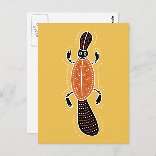 Platypus Dotted Design Postkarte (Vorne/Hinten)