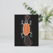 Platypus Dotted Design Postkarte (Stehend Vorderseite)