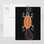 Platypus Dotted Design Postkarte (Vorne/Hinten)