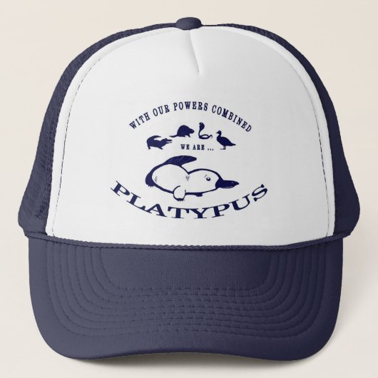 Platypus Fernlastfahrer-Hut Truckerkappe (Vorderseite)