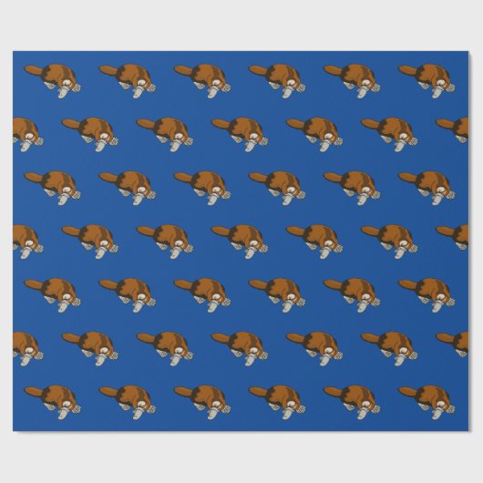 Platypus geschenkpapier (Flach)
