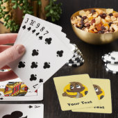 Platypus giving thumbs up cartoon playing cards spielkarten (In Situ)
