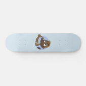 Platypus giving thumbs up cartoon skateboard (Horizontal)