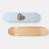 Platypus giving thumbs up cartoon skateboard (Horizontal)