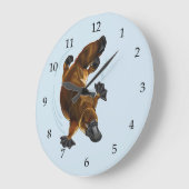 Platypus Große Wanduhr (Winkel)