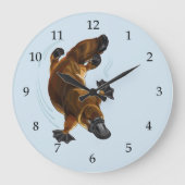 Platypus Große Wanduhr (Vorderseite)