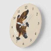Platypus Große Wanduhr (Winkel)