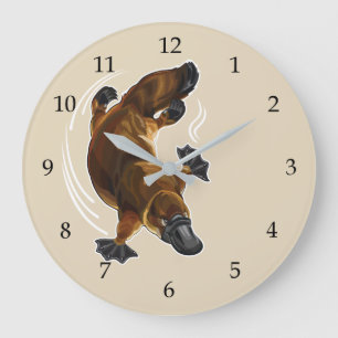 Platypus Große Wanduhr