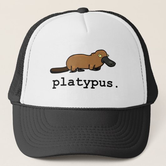 Platypus helle Farben Truckerkappe (Vorderseite)