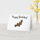 Platypus Karte (Gelbe Blume)