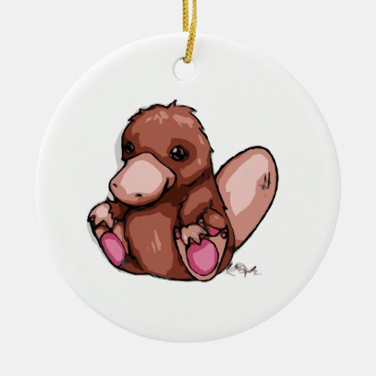 Platypus Keramik Ornament (Vorne)