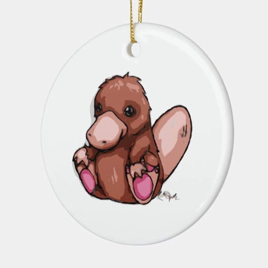Platypus Keramik Ornament (Links)