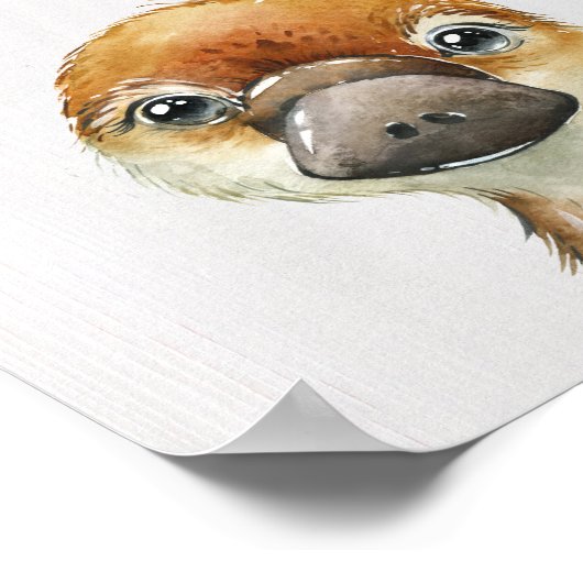 Platypus Kinderzimmer Print Poster (Ecke)