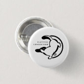 Platypus Konsortium wenig Knopf Button (Vorne & Hinten)