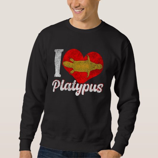 Platypus Love Australia Australian Animal Sweatshirt (Vorderseite)