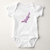 Platypus mauve Baby Strampler / T - Shirt (Vorderseite)