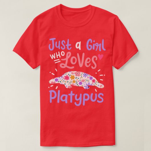 Platypus Platypus Lover T-Shirt (Design vorne)