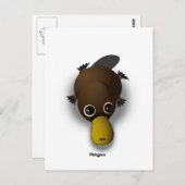 Platypus Postkarte (Vorne/Hinten)