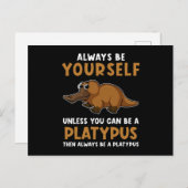 Platypus Postkarte (Vorne/Hinten)
