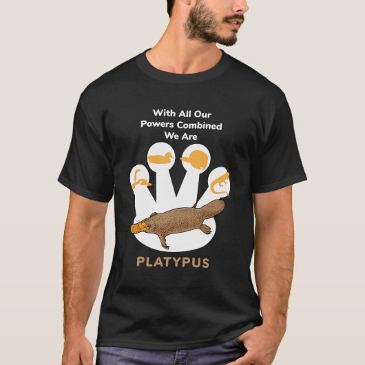 Platypus-Power Kombiniert I Niedlich Platypus Aust T-Shirt (Vorderseite)