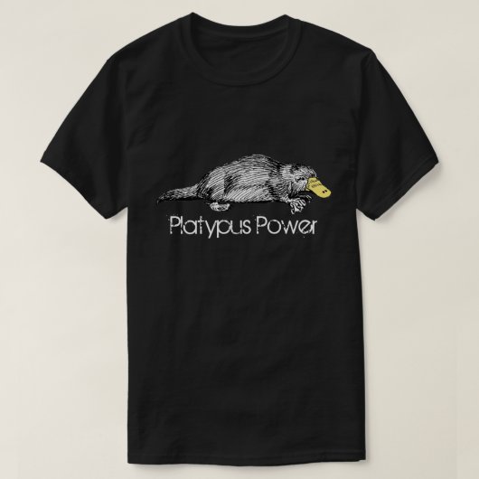 Platypus Poweraustralische T-Shirt (Design vorne)