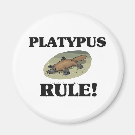 PLATYPUS-Regel! Magnet (Vorne)