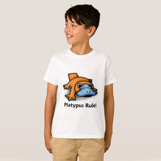Platypus Regel! T-Shirt (Vorne ganz)