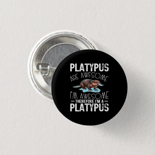 Platypus sind Phantastisch, ich bin Phantastisch P Button (Vorne & Hinten)