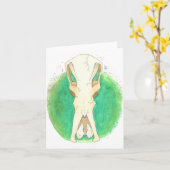 Platypus Skull Karte (Gelbe Blume)