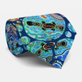 Platypus Stream Aborigine-Krawatte Krawatte (Gerollt)