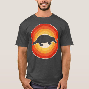 Platypus Sunset Retro für Männer Frauen Mädchen Ki T-Shirt
