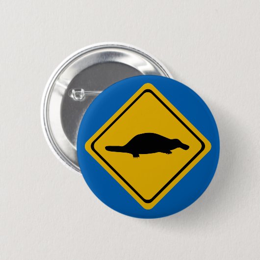platypus Verkehrsschild Button (Vorne & Hinten)