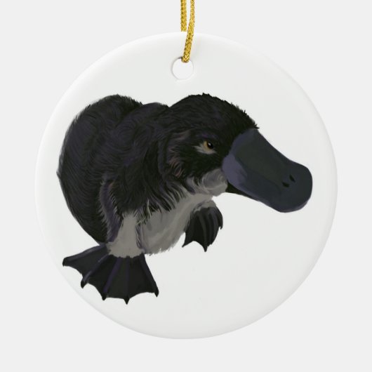 Platypus Verzierung Keramikornament (Vorne)