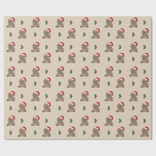 Platypus Weihnachts-Wintertiere Urlaub Platypus Geschenkpapier (Flach)