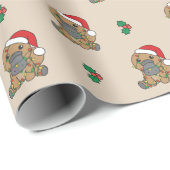 Platypus Weihnachts-Wintertiere Urlaub Platypus Geschenkpapier (Rolleneckpunkt)