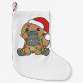 Platypus Weihnachts-Wintertiere Urlaub Platypus Kleiner Weihnachtsstrumpf (Vorderseite)