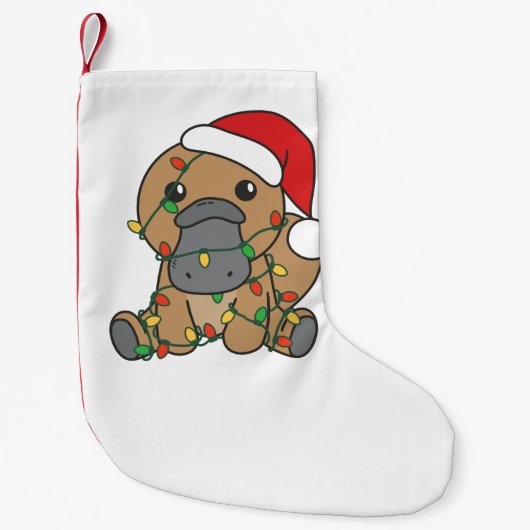 Platypus Weihnachts-Wintertiere Urlaub Platypus Kleiner Weihnachtsstrumpf (Vorderseite)