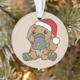 Platypus Weihnachts-Wintertiere Urlaub Platypus Ornament