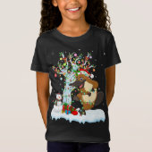 Platypus Xmas Tree Lighting Weihnachtsmannmütze Pl T-Shirt (Vorderseite)