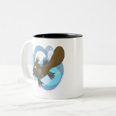 Platypus Zweifarbige Tasse (Vorderseite Links)