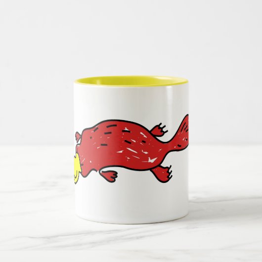 platypus zweifarbige tasse (Mittel)