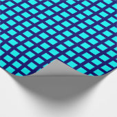 Platz 02 - Cyan on Deep Navy Geschenkpapier (Ecke)
