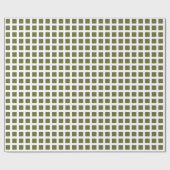 Platz 02 - Deep Olive on White Geschenkpapier (Flach)